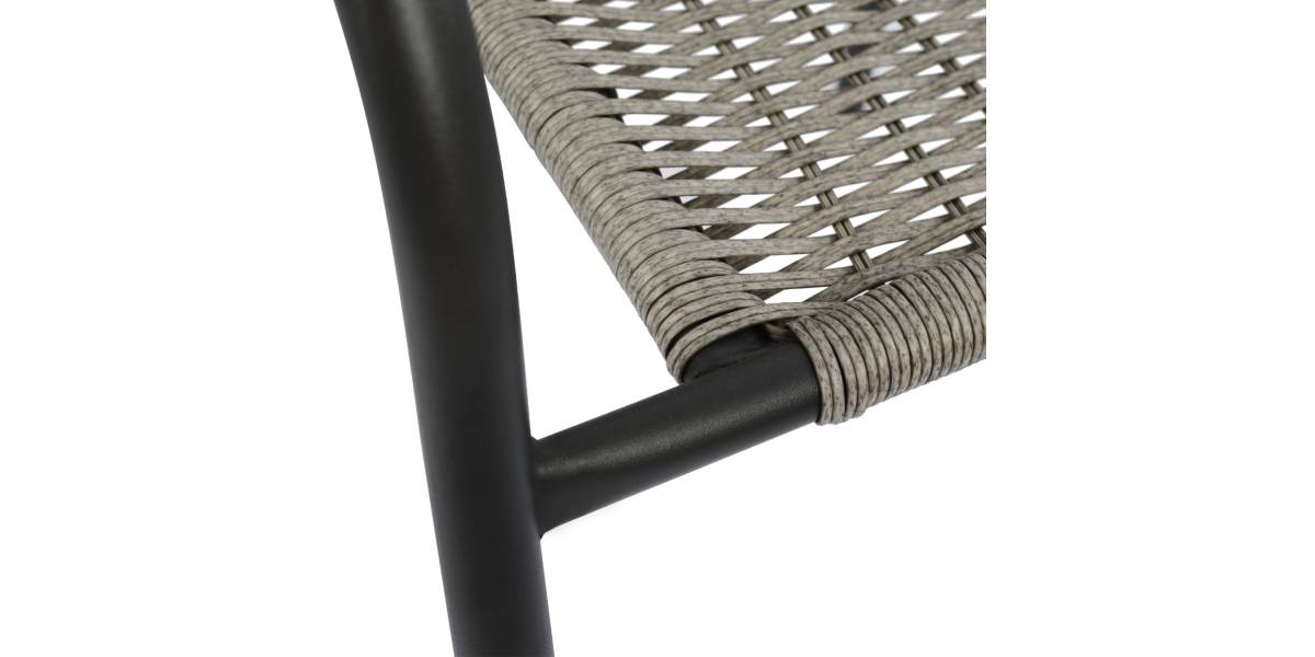 ΠΟΛΥΘΡΟΝΑ ΚΑΡΕΚΛΑ CAMEL HM5015.01 ΓΚΡΙ ΜΕΤΑΛΛΙΚΗ ΜΕ WICKER 48x48-53x72 εκ.