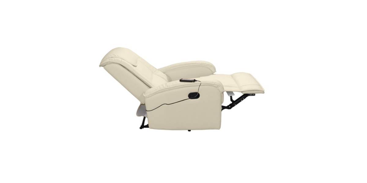 ΠΟΛΥΘΡΟΝΑ RELAX ΜΕ ΜΗΧΑΝΙΣΜΟ MASSAGE ROCCA HM0026.02 PU ΕΚΡΟΥ 80x96x97 εκ.