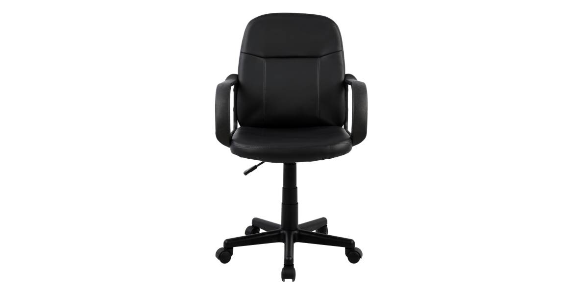 ΚΑΡΕΚΛΑ ΓΡΑΦΕΙΟΥ GRANE HM1005 ΜΕ ΜΠΡΑΤΣΑ ΜΑΥΡO PU 56,5x50x88-100Υ εκ.
