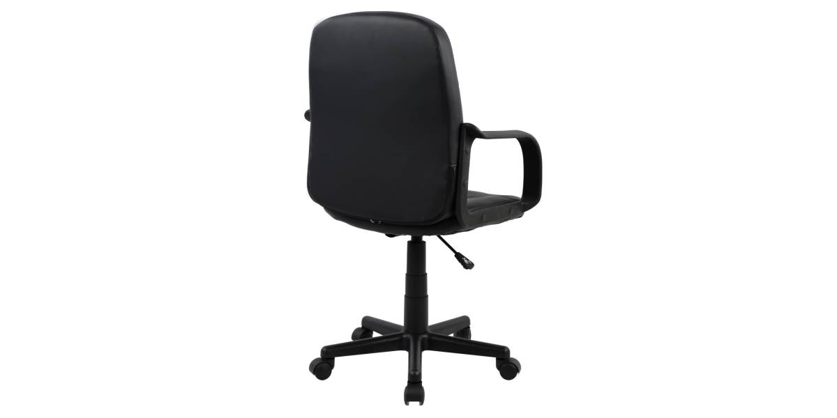 ΚΑΡΕΚΛΑ ΓΡΑΦΕΙΟΥ GRANE HM1005 ΜΕ ΜΠΡΑΤΣΑ ΜΑΥΡO PU 56,5x50x88-100Υ εκ.