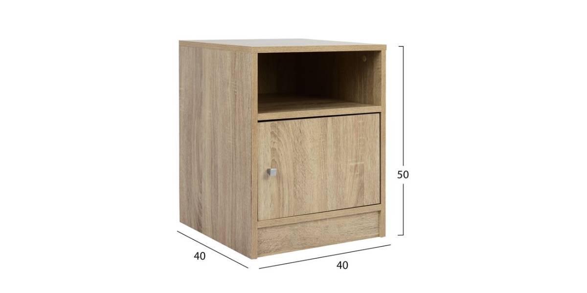 ΚΟΜΟΔΙΝΟ ΜΕΛΑΜΙΝΗΣ MALORY HM2205.02 SONAMA 40x40x50