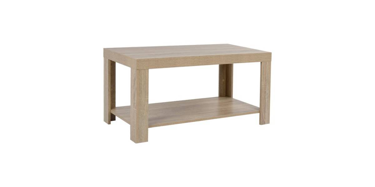 ΤΡΑΠΕΖΙ ΣΑΛΟΝΙΟΥ ΜΕΛΑΜΙΝΗΣ ALAYNA HM2207.02 SONAMA 90X45X45 εκ.