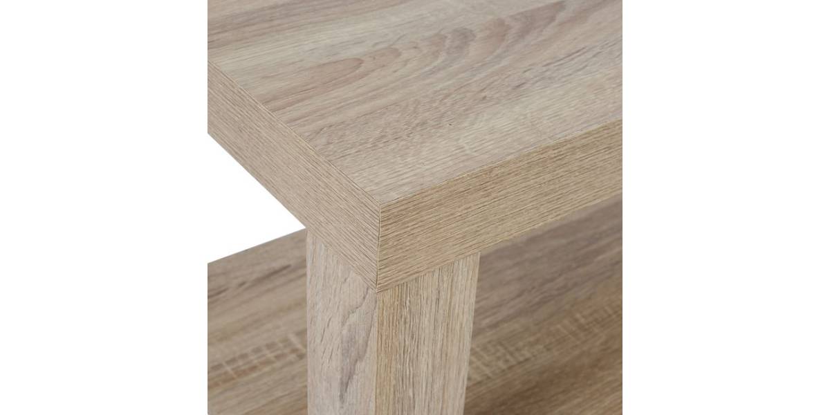 ΤΡΑΠΕΖΙ ΣΑΛΟΝΙΟΥ ΜΕΛΑΜΙΝΗΣ ALAYNA HM2207.02 SONAMA 90X45X45 εκ.