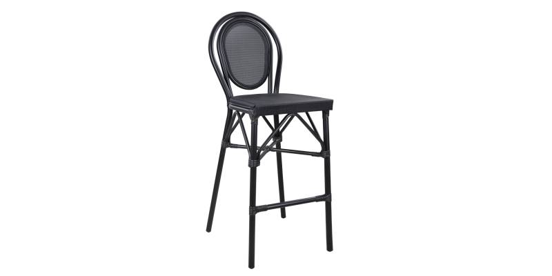 ΣΚΑΜΠΟ ΑΛΟΥΜΙΝΙΟΥ AZARIA HM5060 BAMBOO LOOK ΜΑΥΡΟ ΜΕ TEXTLINE 44x52x115Υεκ.