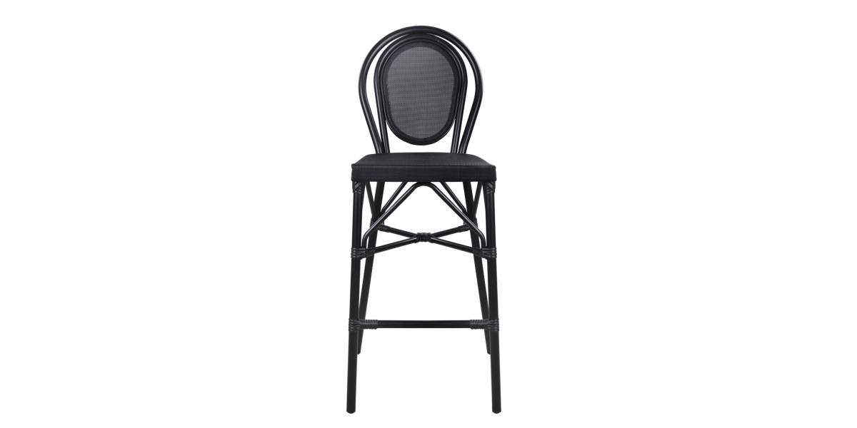 ΣΚΑΜΠΟ ΑΛΟΥΜΙΝΙΟΥ AZARIA HM5060 BAMBOO LOOK ΜΑΥΡΟ ΜΕ TEXTLINE 44x52x115Υεκ.