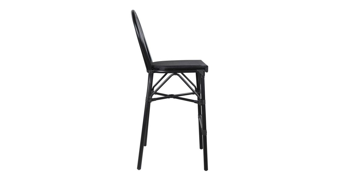 ΣΚΑΜΠΟ ΑΛΟΥΜΙΝΙΟΥ AZARIA HM5060 BAMBOO LOOK ΜΑΥΡΟ ΜΕ TEXTLINE 44x52x115Υεκ.