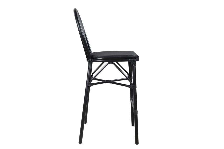 ΣΚΑΜΠΟ ΑΛΟΥΜΙΝΙΟΥ AZARIA HM5060 BAMBOO LOOK ΜΑΥΡΟ ΜΕ TEXTLINE 44x52x115Υεκ.