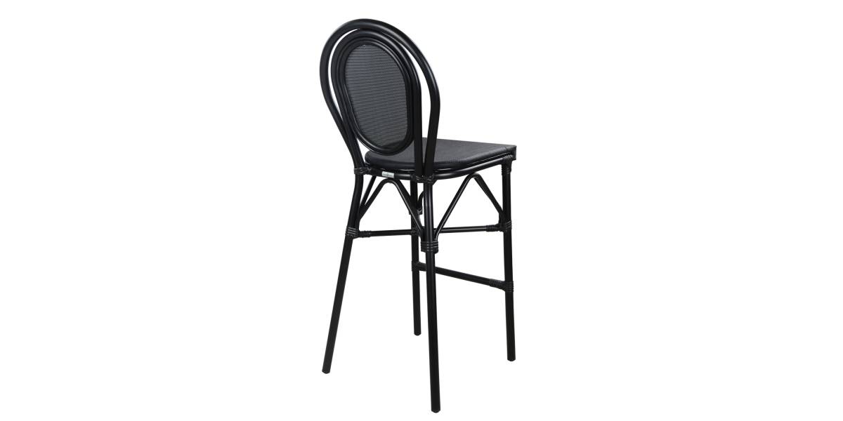 ΣΚΑΜΠΟ ΑΛΟΥΜΙΝΙΟΥ AZARIA HM5060 BAMBOO LOOK ΜΑΥΡΟ ΜΕ TEXTLINE 44x52x115Υεκ.