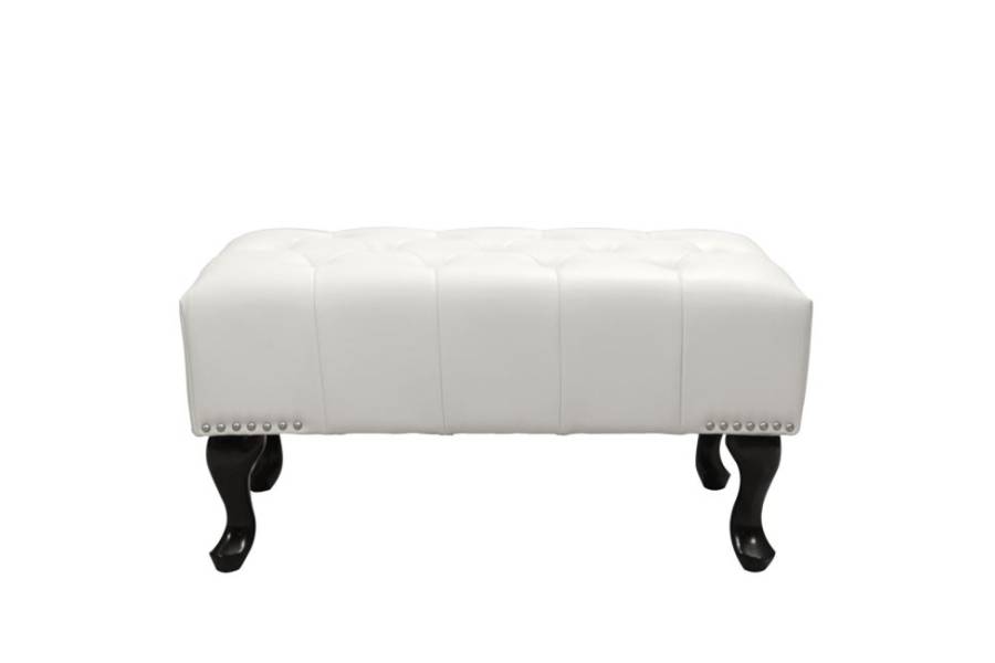 ΤΑΜΠΟΥΡΕ ΥΠΟΠΟΔΙΟ T.CHESTERFIELD EMMA HM226.02 PU ΛΕΥΚΟ-ΜΑΥΡΑ ΠΟΔΙΑ 80x44x39Yεκ.