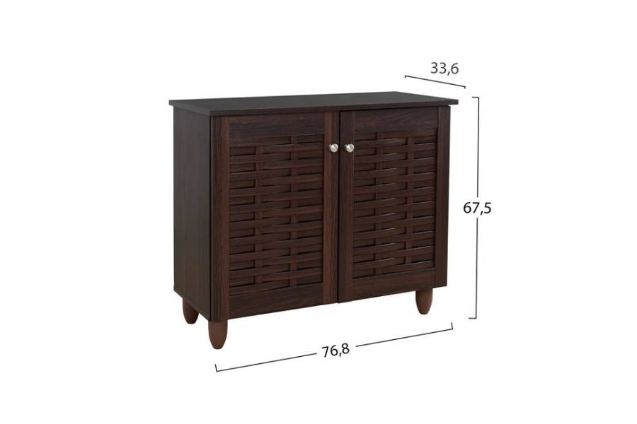 ΠΑΠΟΥΤΣΟΘΗΚΗ-ΝΤΟΥΛΑΠΙ ΞΥΛΙΝΗ CASSIOPE HM2208.01 WENGE 77Χ34Χ67.5Υεκ.