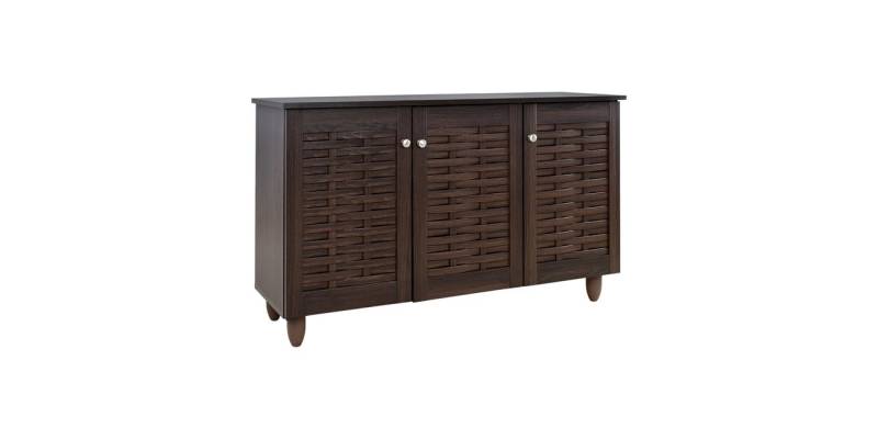 ΠΑΠΟΥΤΣΟΘΗΚΗ-ΝΤΟΥΛΑΠΙ 3 ΠΟΡΤΕΣ IGGY HM2211.01 WENGE 114Χ34Χ68εκ.