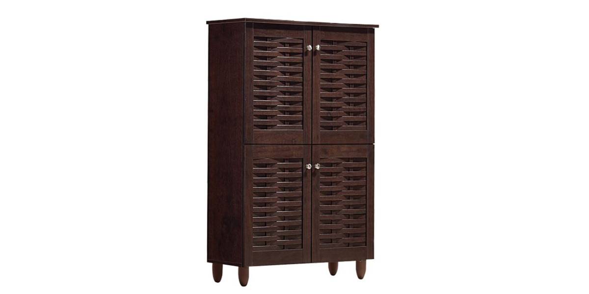 ΠΑΠΟΥΤΣΟΘΗΚΗ-ΝΤΟΥΛΑΠΙ KABIRA 4 ΠΟΡΤΕΣ HM2210.01 WENGE 77Χ34Χ123εκ.