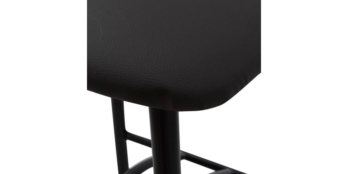 ΣΚΑΜΠΩ ΜΠΑΡ ΜΑΥΡΟ ΜΕΤΑΛΛΙΚΟ ΚΥΜΑ ΜΕ PU ΚΑΦΕ 40x44x114 εκ