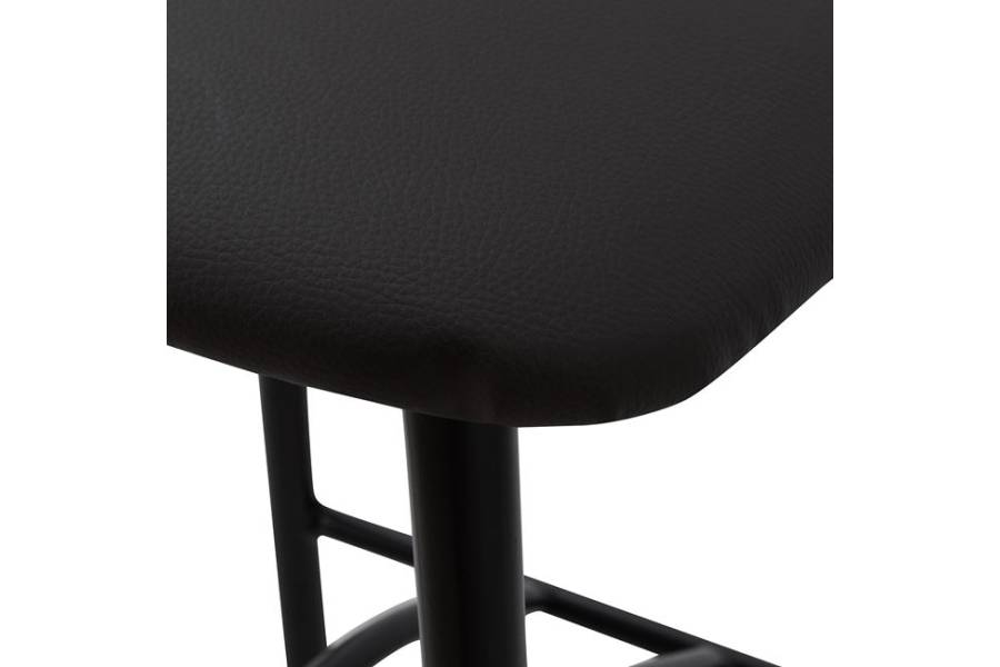 ΣΚΑΜΠΩ ΜΠΑΡ ΜΑΥΡΟ ΜΕΤΑΛΛΙΚΟ ΚΥΜΑ ΜΕ PU ΚΑΦΕ 40x44x114 εκ