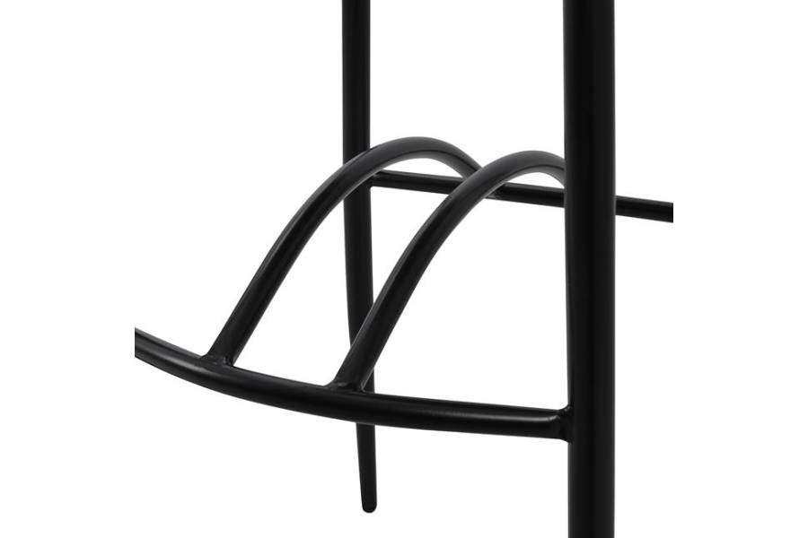 ΣΚΑΜΠΩ ΜΠΑΡ ΜΑΥΡΟ ΜΕΤΑΛΛΙΚΟ ΚΥΜΑ ΜΕ PU ΚΑΦΕ 40x44x114 εκ