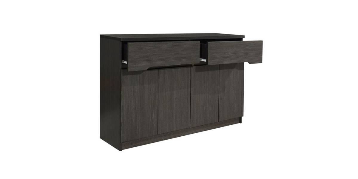 ΜΠΟΥΦΕΣ JOLENE HM2234.01 2 ΣΥΡΤΑΡΙΑ & 4 ΠΟΡΤΕΣ ZEBRANO 120X40X80εκ.
