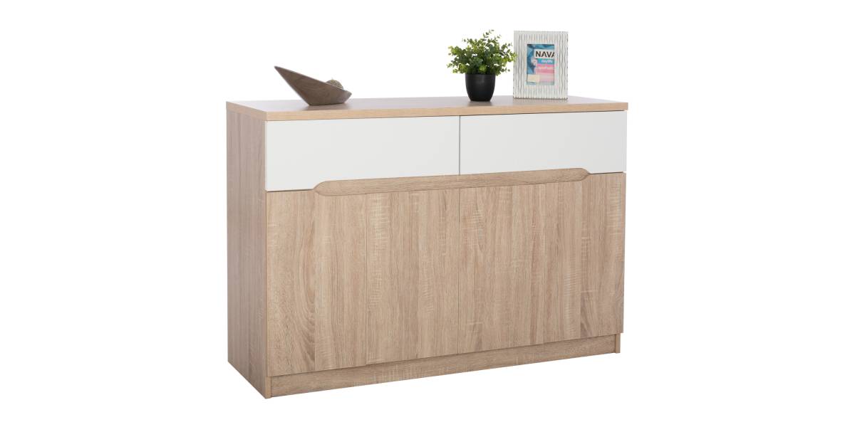 ΜΠΟΥΦΕΣ JOLENE HM2234.02 2 ΣΥΡΤΑΡΙΑ & 4 ΠΟΡΤΕΣ SONAMA 120X40X80εκ.