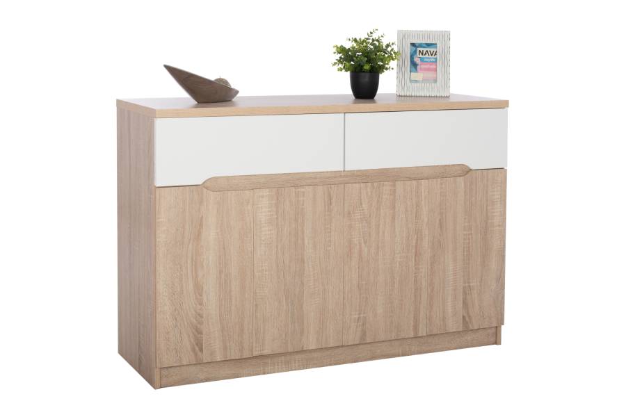 ΜΠΟΥΦΕΣ JOLENE HM2234.02 2 ΣΥΡΤΑΡΙΑ & 4 ΠΟΡΤΕΣ SONAMA 120X40X80εκ.
