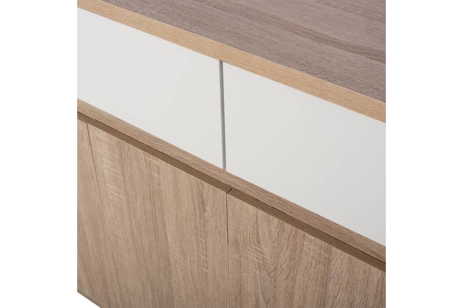 ΜΠΟΥΦΕΣ JOLENE HM2234.02 2 ΣΥΡΤΑΡΙΑ & 4 ΠΟΡΤΕΣ SONAMA 120X40X80εκ.
