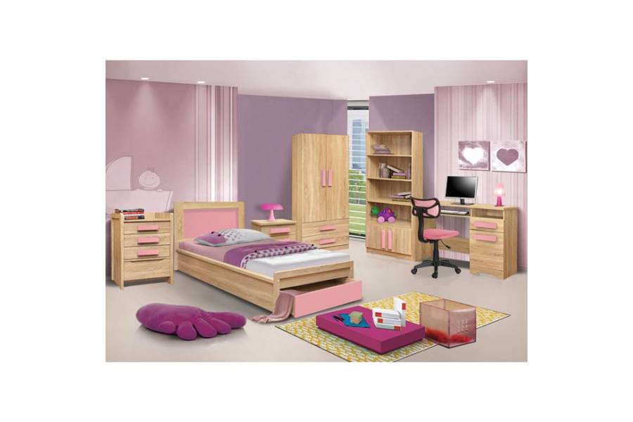 ΓΡΑΦΕΙΟ PLAYROOM SONAMA+ ΡΟΖ ΧΕΡΟΥΛΙ HM11154.02 110X55X76.5