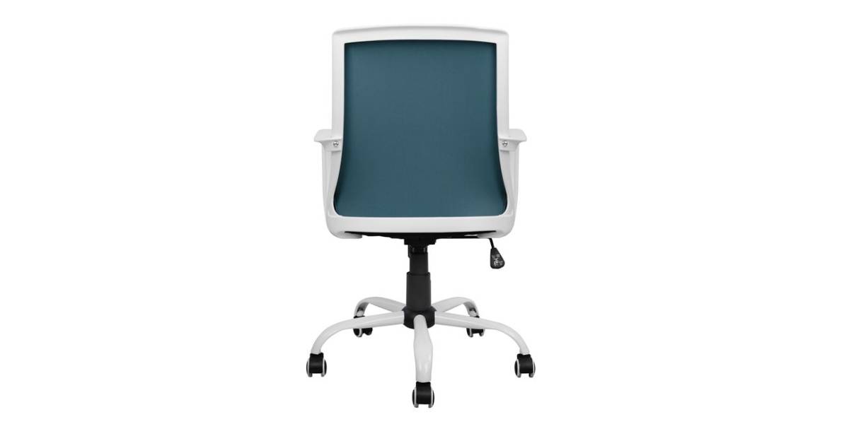 ΚΑΡΕΚΛΑ ΓΡΑΦΕΙΟΥ MALFOI HM1053.06 ΜΠΛΕ MESH & ΠΟΔΙ ΜΕΤΑΛΛΙΚΟ 58x59x103 εκ.