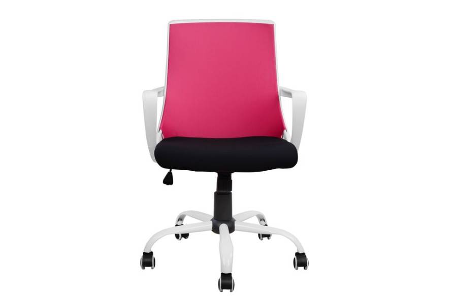 ΚΑΡΕΚΛΑ ΓΡΑΦΕΙΟΥ MALFOI HM1053.05 ΡΟΖ MESH & ΠΟΔΙ ΜΕΤΑΛΛΙΚΟ 58x59x103 εκ.