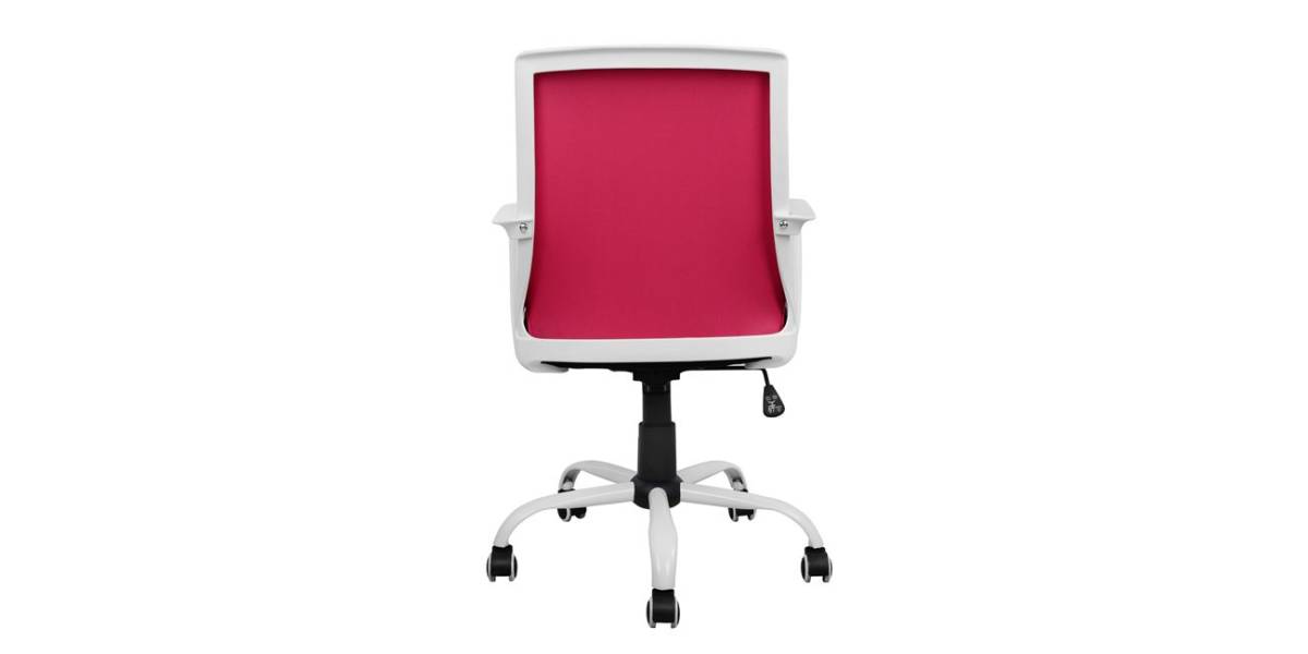 ΚΑΡΕΚΛΑ ΓΡΑΦΕΙΟΥ MALFOI HM1053.05 ΡΟΖ MESH & ΠΟΔΙ ΜΕΤΑΛΛΙΚΟ 58x59x103 εκ.
