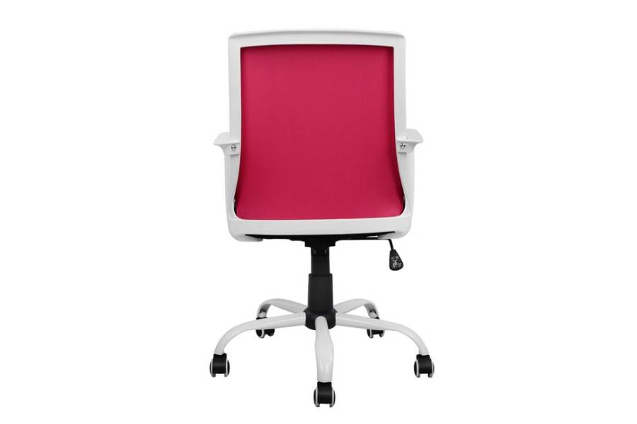 ΚΑΡΕΚΛΑ ΓΡΑΦΕΙΟΥ MALFOI HM1053.05 ΡΟΖ MESH & ΠΟΔΙ ΜΕΤΑΛΛΙΚΟ 58x59x103 εκ.