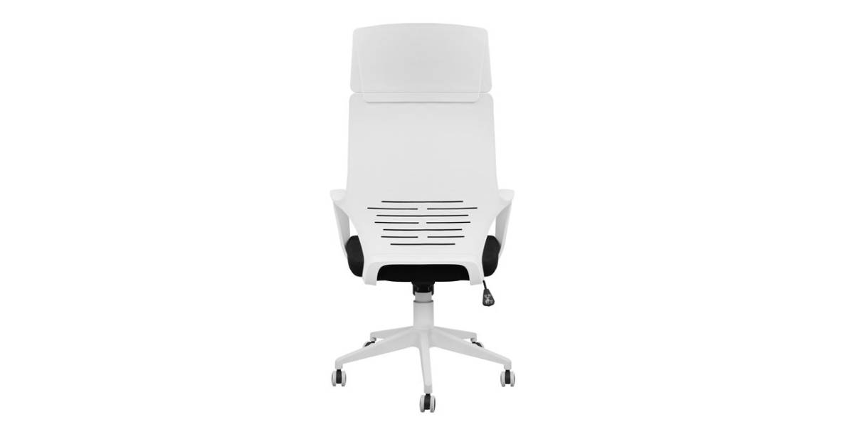 ΚΑΡΕΚΛΑ ΓΡΑΦΕΙΟΥ ANIVIA HM1054.01 ΜΑΥΡO & ΠΟΔΙ ΛΕΥΚΟ 64x61x126 εκ.