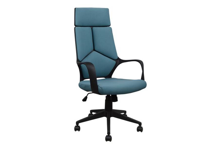 ΚΑΡΕΚΛΑ ΓΡΑΦΕΙΟΥ ANIVIA HM1054.06 ΓΚΡΙ ΣΙΕΛ & ΠΟΔΙ ΜΑΥΡΟ 64x61x126 εκ.