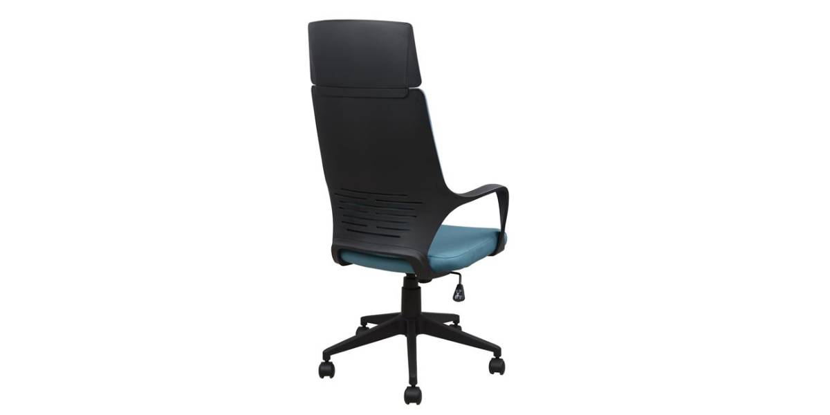 ΚΑΡΕΚΛΑ ΓΡΑΦΕΙΟΥ ANIVIA HM1054.06 ΓΚΡΙ ΣΙΕΛ & ΠΟΔΙ ΜΑΥΡΟ 64x61x126 εκ.