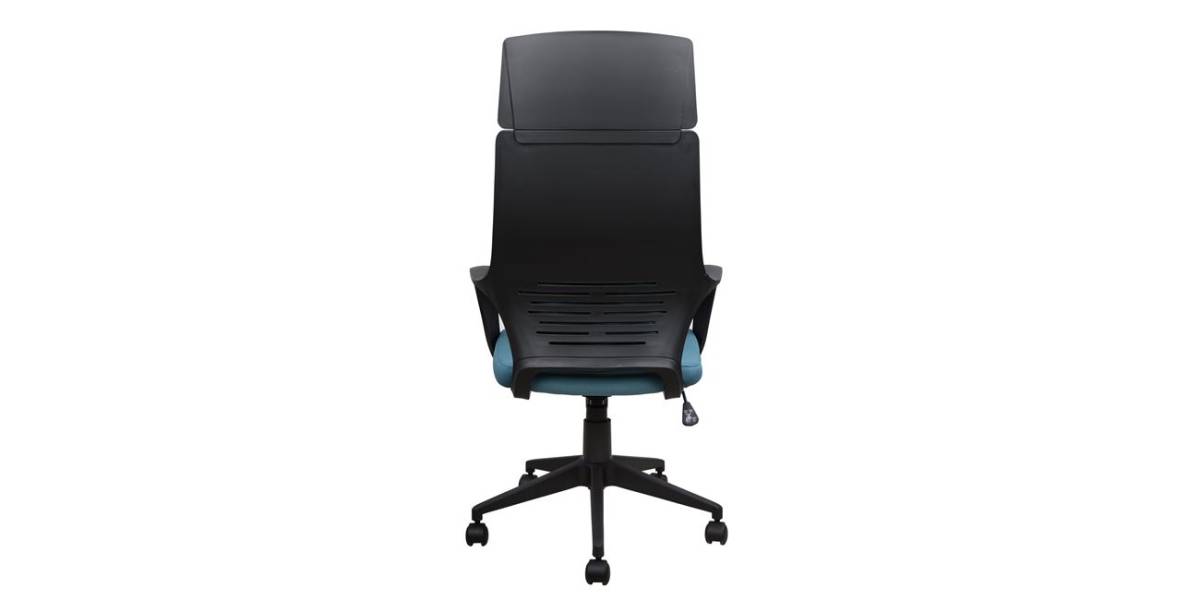ΚΑΡΕΚΛΑ ΓΡΑΦΕΙΟΥ ANIVIA HM1054.06 ΓΚΡΙ ΣΙΕΛ & ΠΟΔΙ ΜΑΥΡΟ 64x61x126 εκ.