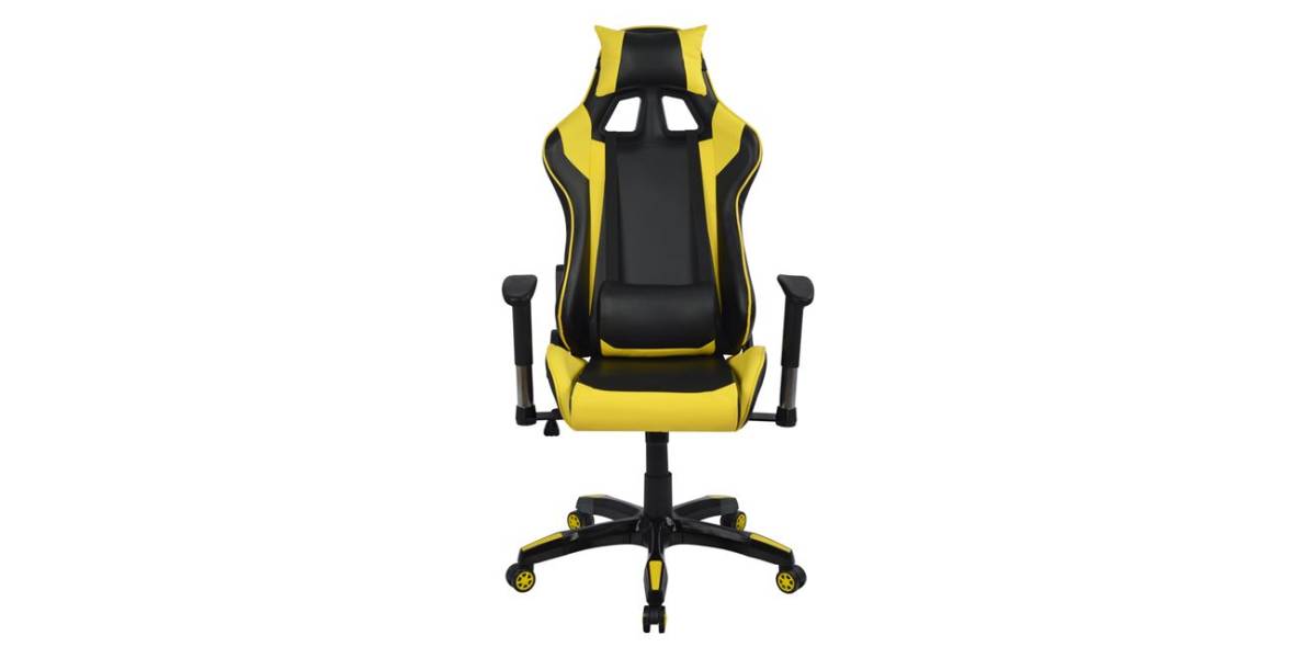 ΠΟΛΥΘΡΟΝΑ GAMING ZAYN HM1056.11 ΜΑΥΡΟ-ΚΙΤΡΙΝΟ PU 67x70x134 εκ.