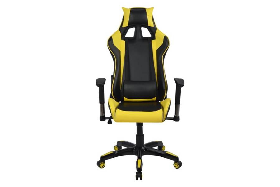 ΠΟΛΥΘΡΟΝΑ GAMING ZAYN HM1056.11 ΜΑΥΡΟ-ΚΙΤΡΙΝΟ PU 67x70x134 εκ.