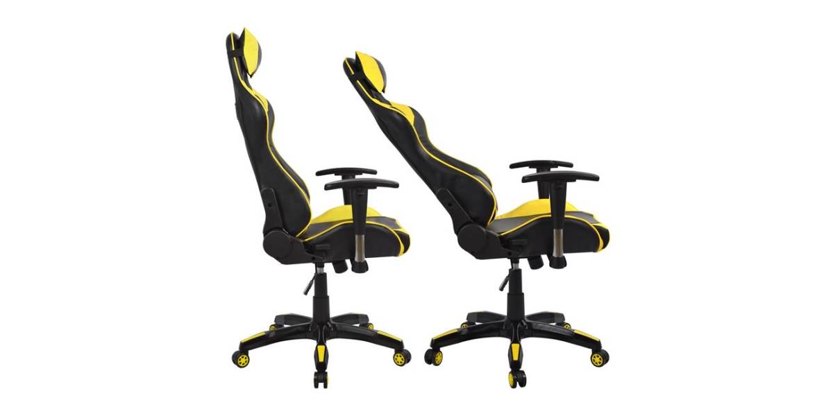 ΠΟΛΥΘΡΟΝΑ GAMING ZAYN HM1056.11 ΜΑΥΡΟ-ΚΙΤΡΙΝΟ PU 67x70x134 εκ.