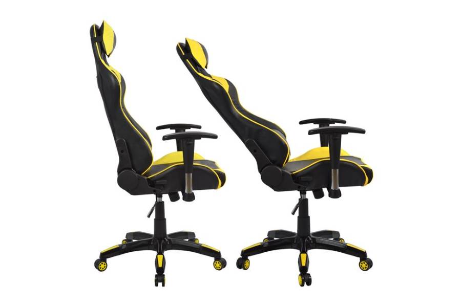 ΠΟΛΥΘΡΟΝΑ GAMING ZAYN HM1056.11 ΜΑΥΡΟ-ΚΙΤΡΙΝΟ PU 67x70x134 εκ.