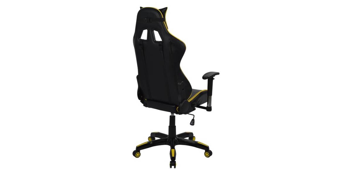 ΠΟΛΥΘΡΟΝΑ GAMING ZAYN HM1056.11 ΜΑΥΡΟ-ΚΙΤΡΙΝΟ PU 67x70x134 εκ.