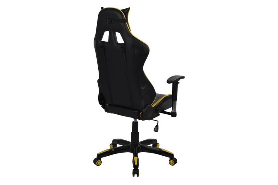 ΠΟΛΥΘΡΟΝΑ GAMING ZAYN HM1056.11 ΜΑΥΡΟ-ΚΙΤΡΙΝΟ PU 67x70x134 εκ.