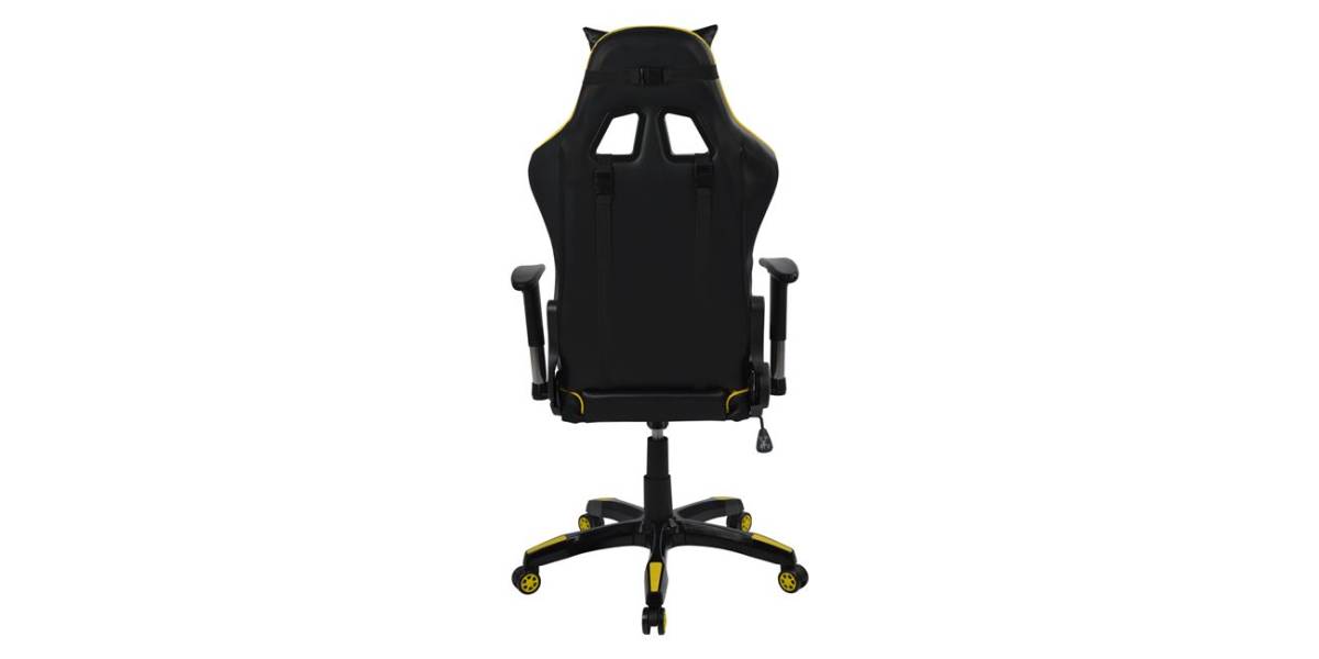 ΠΟΛΥΘΡΟΝΑ GAMING ZAYN HM1056.11 ΜΑΥΡΟ-ΚΙΤΡΙΝΟ PU 67x70x134 εκ.