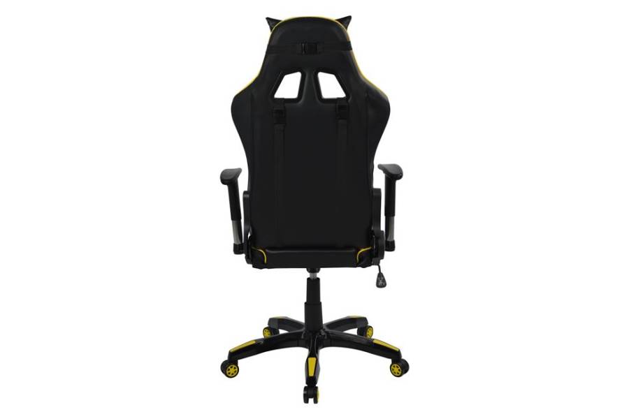 ΠΟΛΥΘΡΟΝΑ GAMING ZAYN HM1056.11 ΜΑΥΡΟ-ΚΙΤΡΙΝΟ PU 67x70x134 εκ.