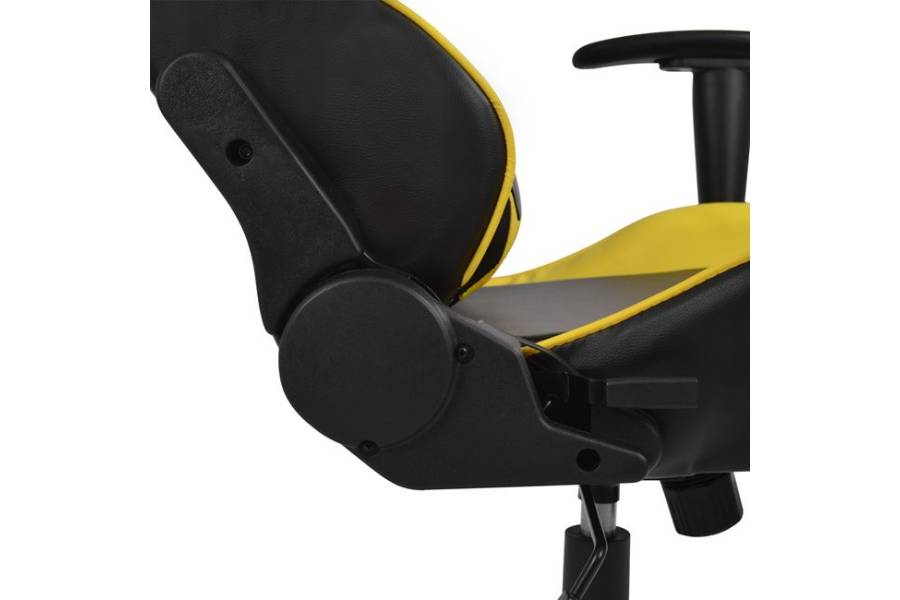 ΠΟΛΥΘΡΟΝΑ GAMING ZAYN HM1056.11 ΜΑΥΡΟ-ΚΙΤΡΙΝΟ PU 67x70x134 εκ.