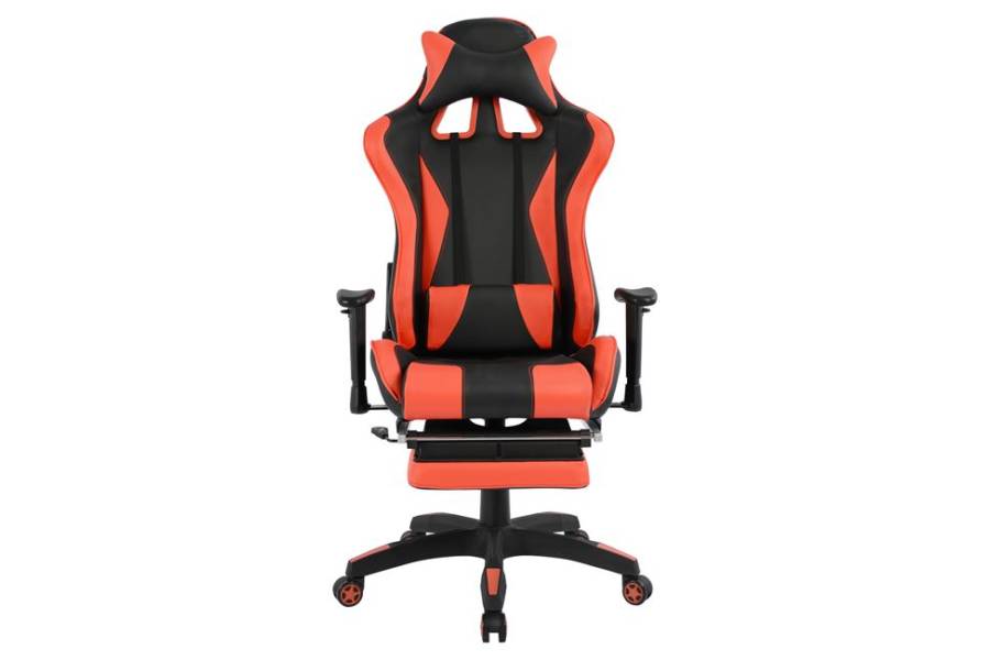 ΚΑΡΕΚΛΑ ΓΡΑΦΕΙΟΥ GAMING HM1063.01 SPEED ΜΑΥΡΟ ΚΟΚΚΙΝΟ & ΥΠΟΠΟΔΙΟ 68 x 71,5 x 134 cm