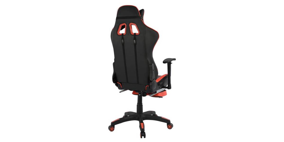 ΚΑΡΕΚΛΑ ΓΡΑΦΕΙΟΥ GAMING HM1063.01 SPEED ΜΑΥΡΟ ΚΟΚΚΙΝΟ & ΥΠΟΠΟΔΙΟ 68 x 71,5 x 134 cm