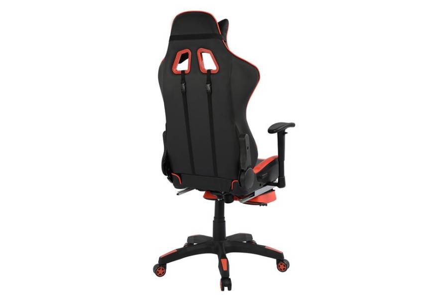 ΚΑΡΕΚΛΑ ΓΡΑΦΕΙΟΥ GAMING HM1063.01 SPEED ΜΑΥΡΟ ΚΟΚΚΙΝΟ & ΥΠΟΠΟΔΙΟ 68 x 71,5 x 134 cm