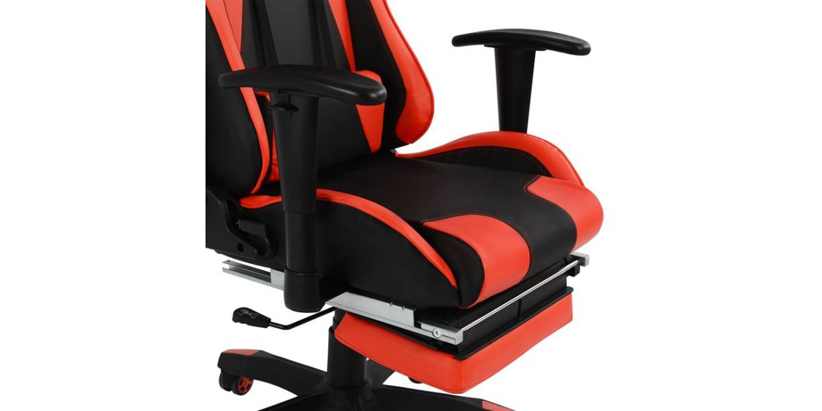 ΚΑΡΕΚΛΑ ΓΡΑΦΕΙΟΥ GAMING HM1063.01 SPEED ΜΑΥΡΟ ΚΟΚΚΙΝΟ & ΥΠΟΠΟΔΙΟ 68 x 71,5 x 134 cm