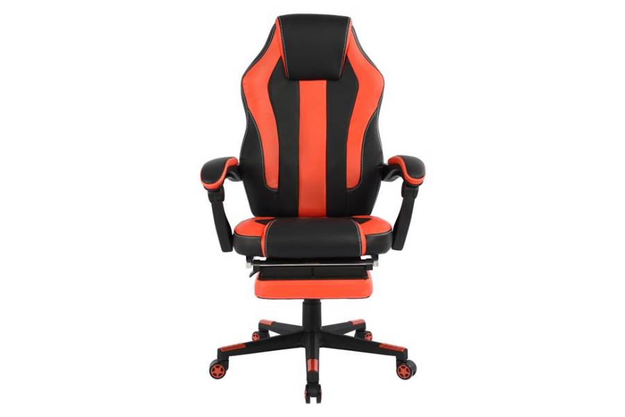 ΚΑΡΕΚΛΑ ΓΡΑΦΕΙΟΥ GAMING HM1064.01 SPEED ΜΑΥΡΟ ΚΟΚΚΙΝΟ & ΥΠΟΠΟΔΙΟ 72x76,5x123,5 cm