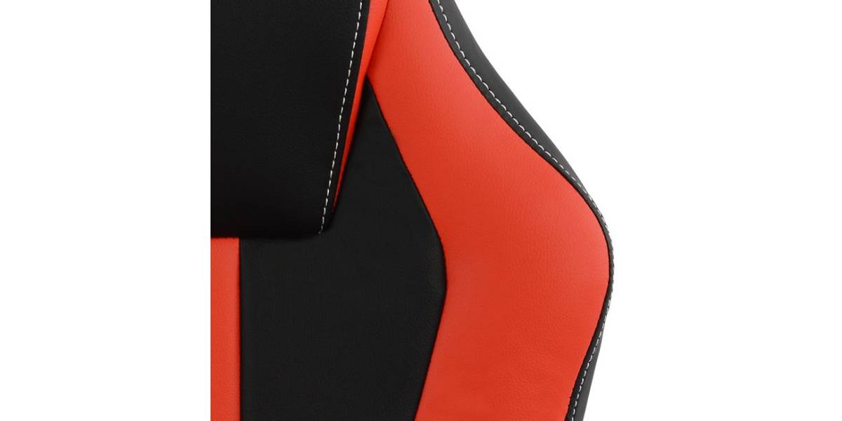 ΚΑΡΕΚΛΑ ΓΡΑΦΕΙΟΥ GAMING HM1064.01 SPEED ΜΑΥΡΟ ΚΟΚΚΙΝΟ & ΥΠΟΠΟΔΙΟ 72x76,5x123,5 cm