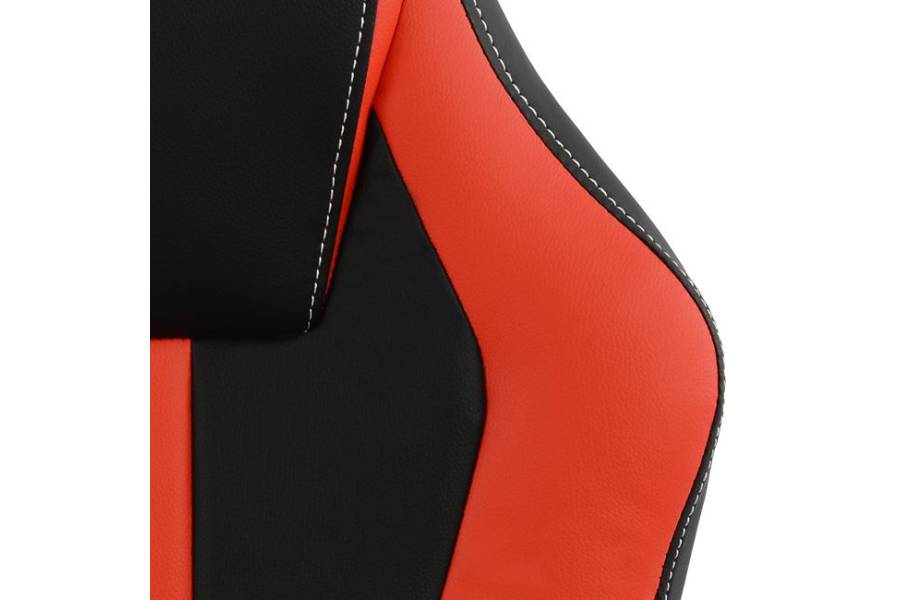 ΚΑΡΕΚΛΑ ΓΡΑΦΕΙΟΥ GAMING HM1064.01 SPEED ΜΑΥΡΟ ΚΟΚΚΙΝΟ & ΥΠΟΠΟΔΙΟ 72x76,5x123,5 cm