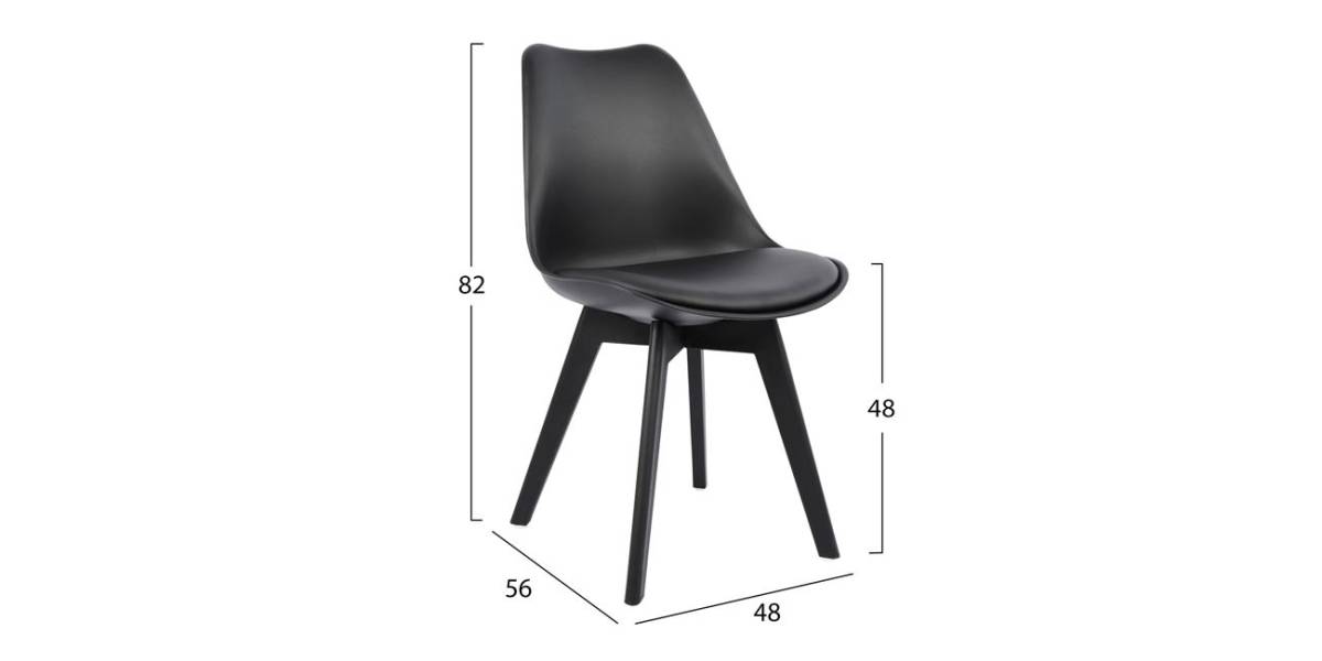 ΚΑΡΕΚΛΑ VEGAS HM0033.32 ΠΟΛΥΠΡΟΠΥΛΕΝΙΟΥ-PU-ΜΑΥΡΟ 48x56x82 εκ.