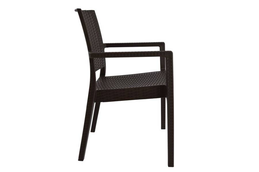 ΠΟΛΥΘΡΟΝΑ ΠΟΛΥΠΡΟΠΥΛΕΝΙΟΥ ΒΑΡΕΩΣ ΤΥΠΟΥ KAGANU DARK BROWN HM5134.09 57x55,5x89 εκ.